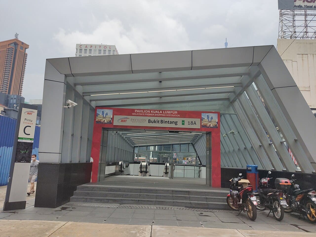Bukit Bintang MRT Station entrance